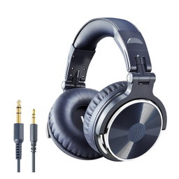 Oneodio Pro 10 Professional Wired Over Ear DJ and Studio Monitoring Headphones – Dark Blue 