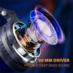 Oneodio Pro 10 Professional Wired Over Ear DJ and Studio Monitoring Headphones – Dark Blue 
