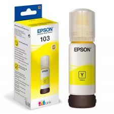 Epson 103 Jaune - Bouteille d'encre Epson EcoTank d'origine (C13T00S44A)