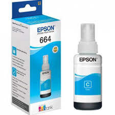 Epson 664  Cyan - Bouteille d'encre Epson d'origine (C13T66424A)_0