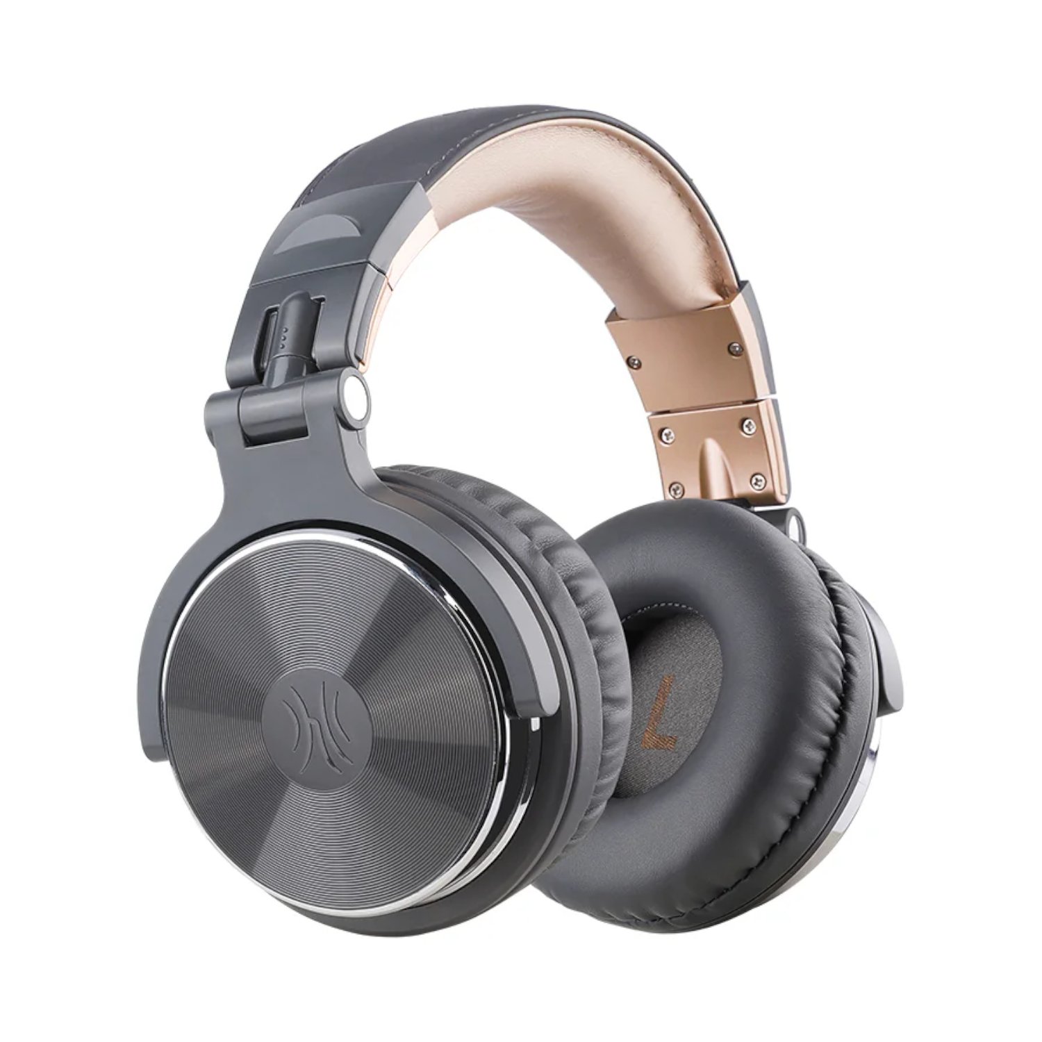 Oneodio Pro 10 Professional Wired Over Ear DJ and Studio Monitoring Headphones – Grey/Gold _0