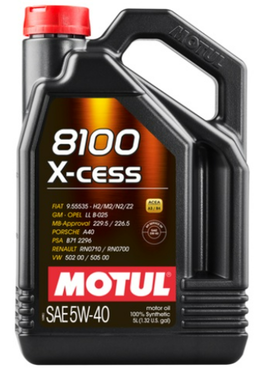 Motul 8100 X-Cess gen2 5W40 Fully Synthetic Motor Oil  5L