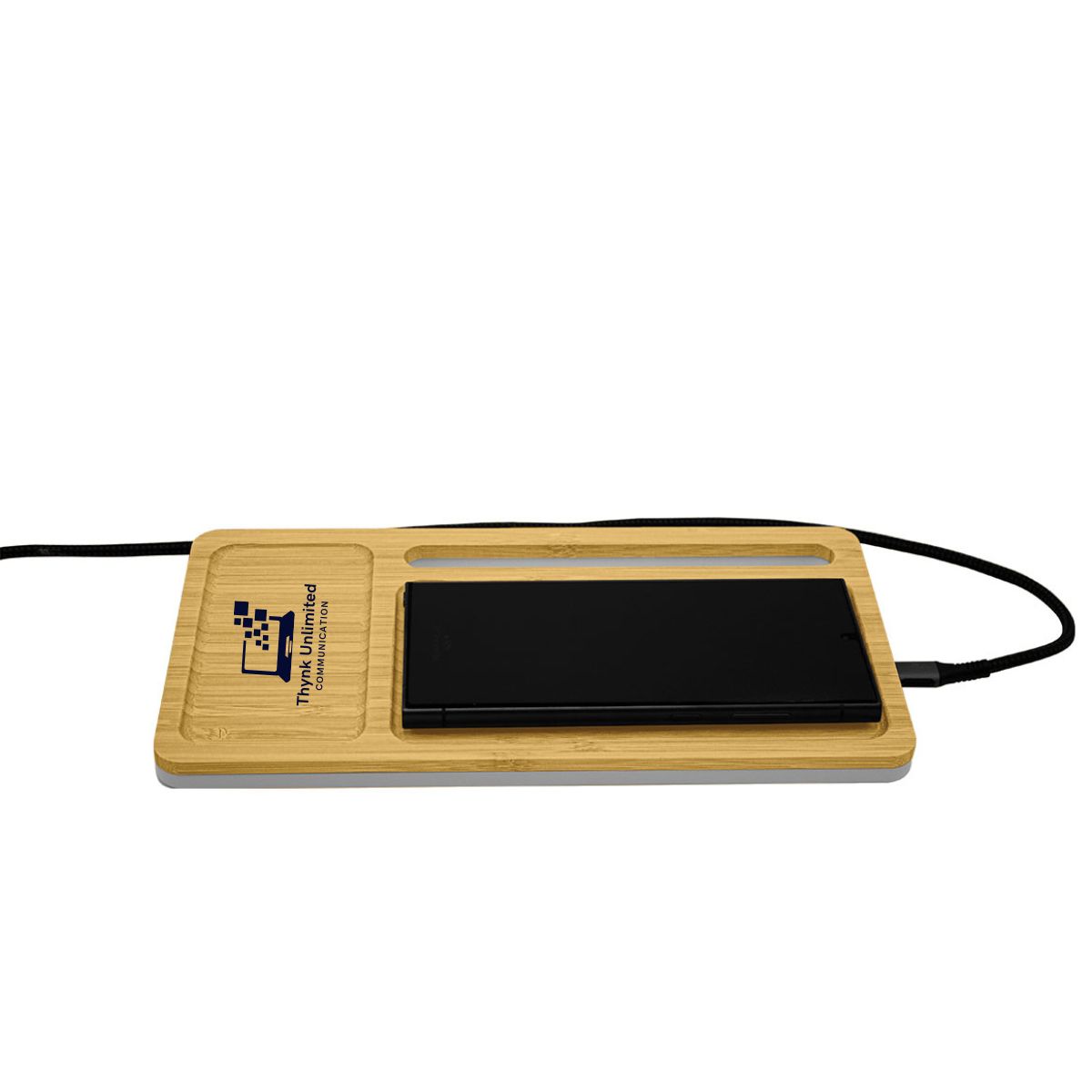 Yurian Bamboo Wireless Charger - Natural_2