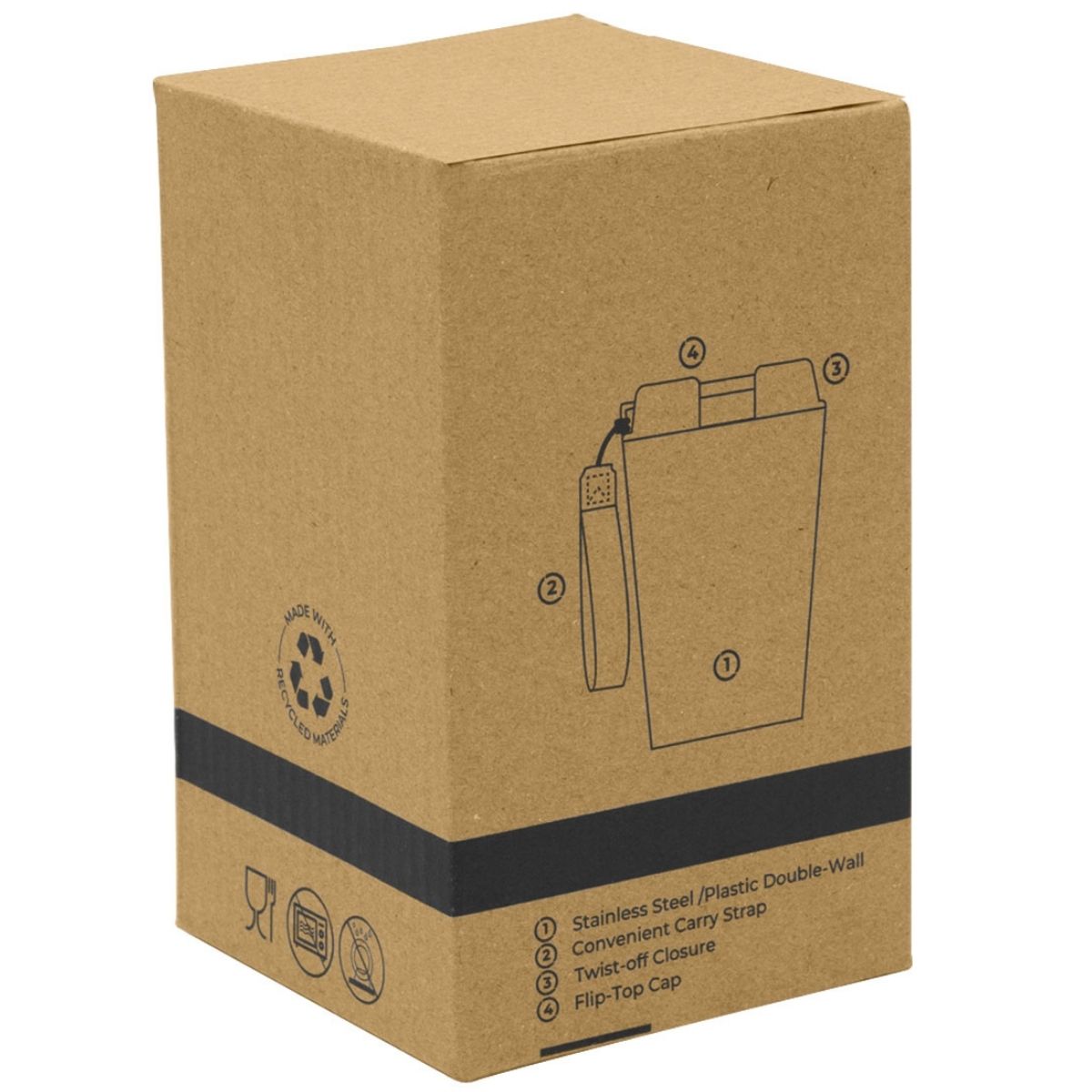 350ml Nabela S/S & PP Tumbler -Black_4