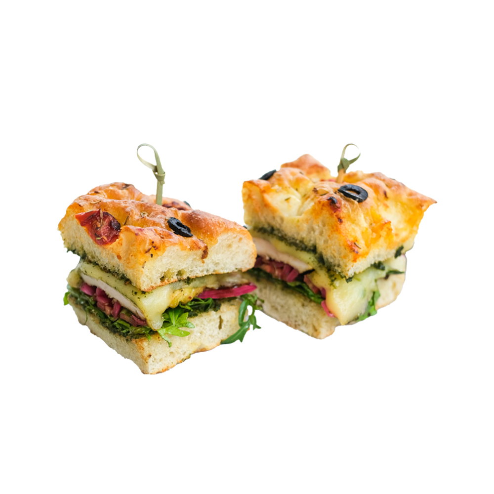 Focaccia Chicken Pesto Sandwich