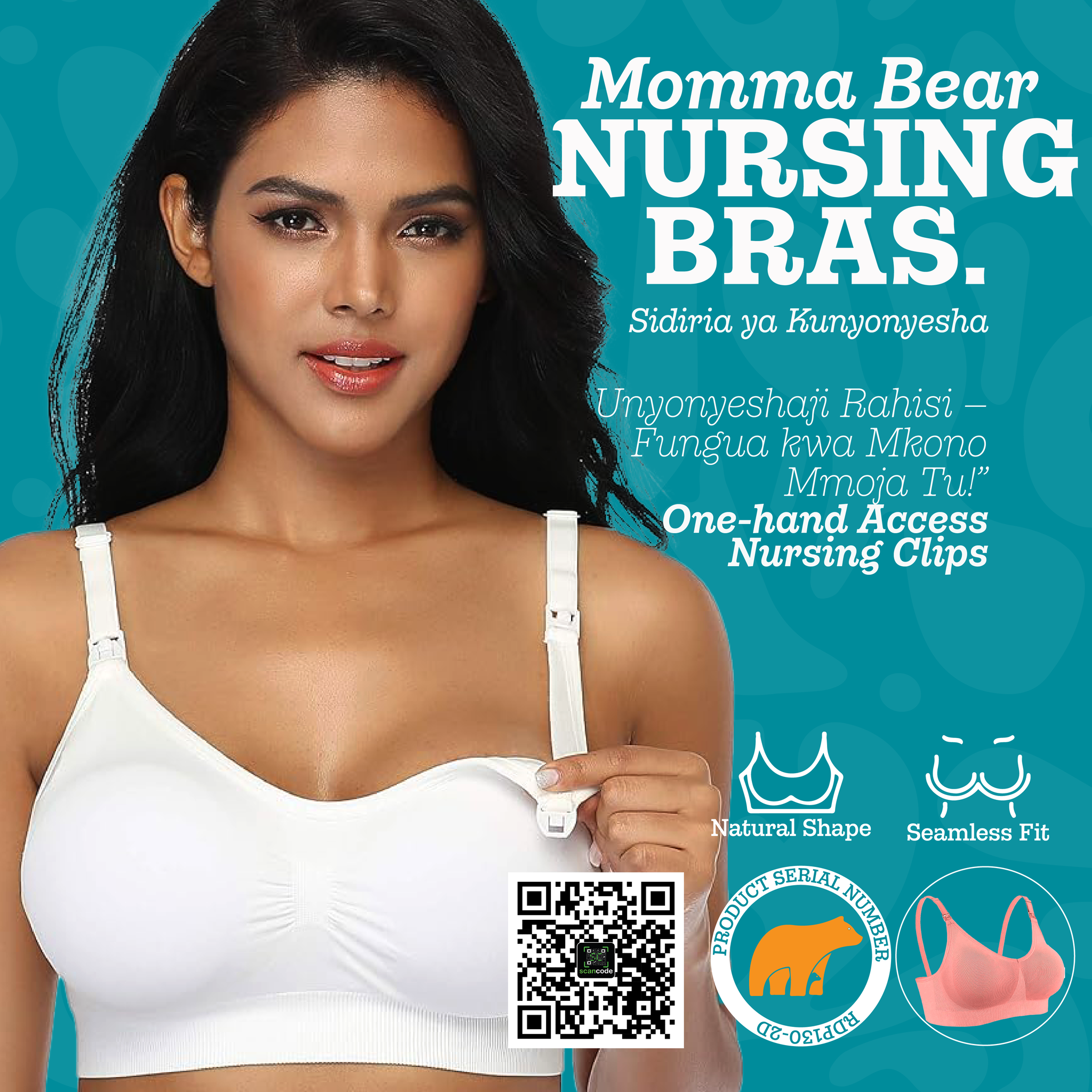 Nursing Bra with Removable Pads _1