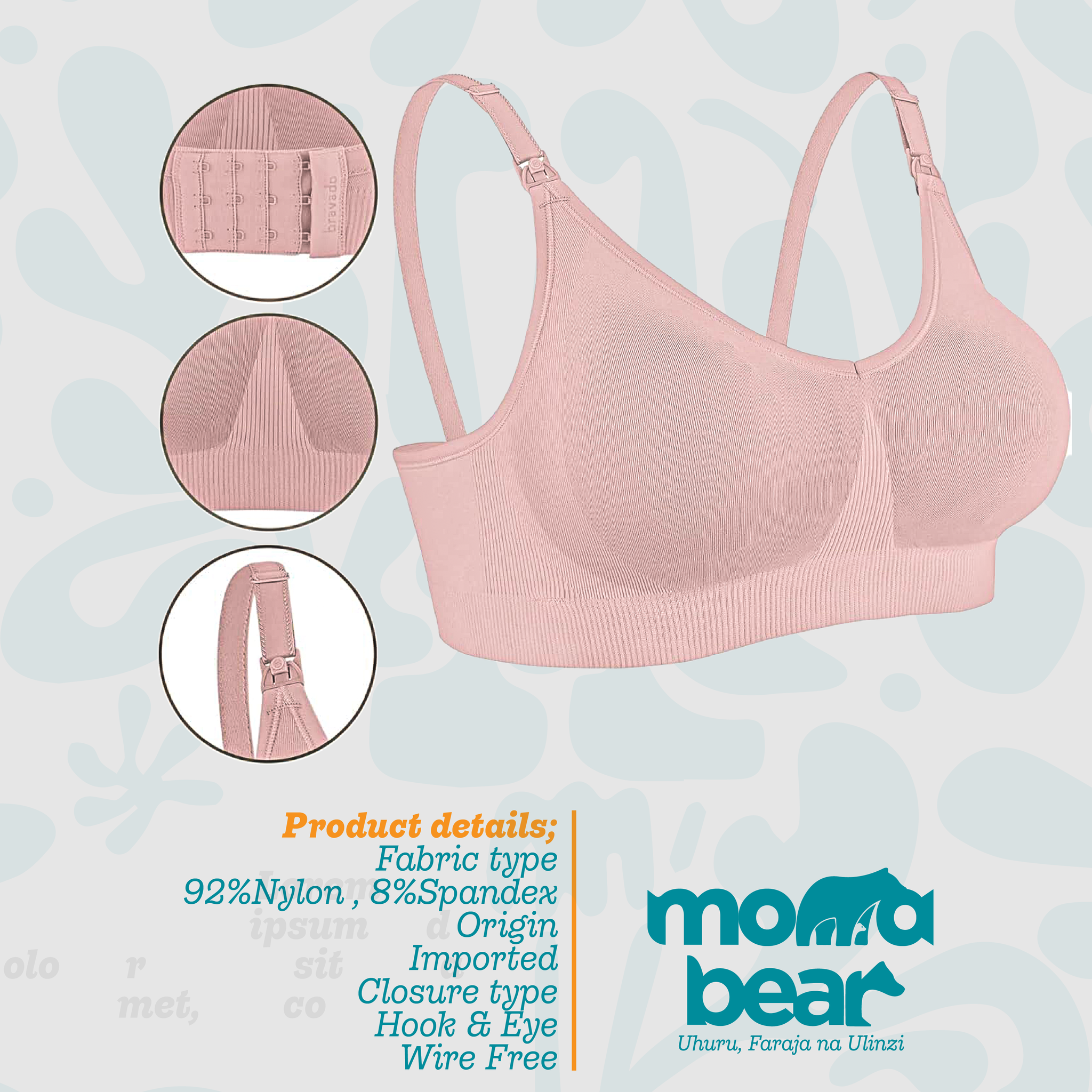 Nursing Bra with Removable Pads _2