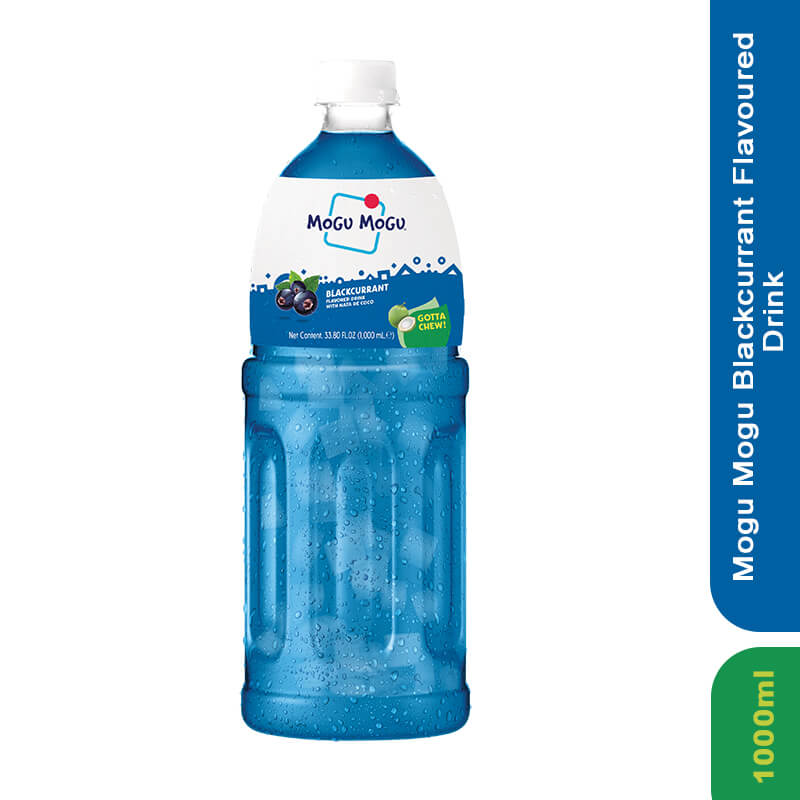 Mogu Mogu Blackcurrant Flavored Drink with Nata De Coco, 1000ml_0
