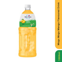 Mogu Mogu Mango Flavored Drink with Nata De Coco, 1000ml