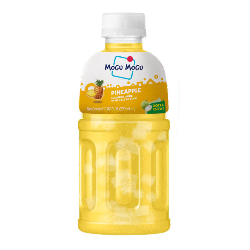 Mogu Mogu Pineapple Flavored Drink with Nata De Coco, 320ml_0
