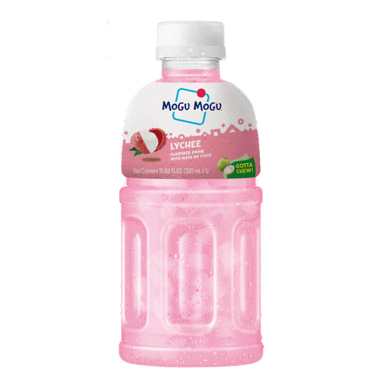Mogu Mogu Lychee Flavored Drink with Nata De Coco, 320ml_0