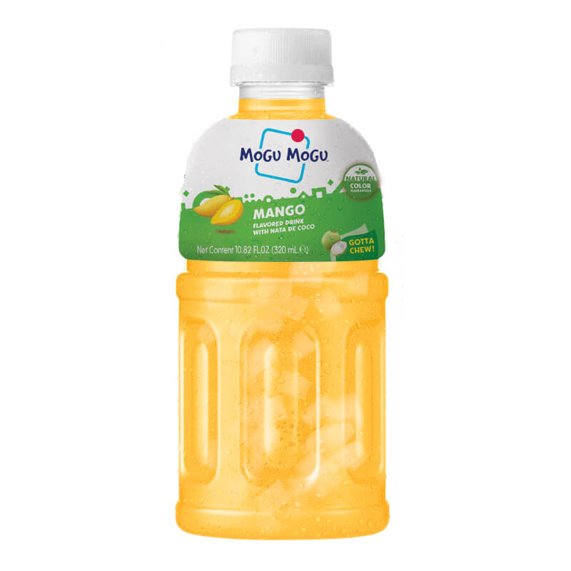 Mogu Mogu Mango Flavored Drink with Nata De Coco, 320ml_0
