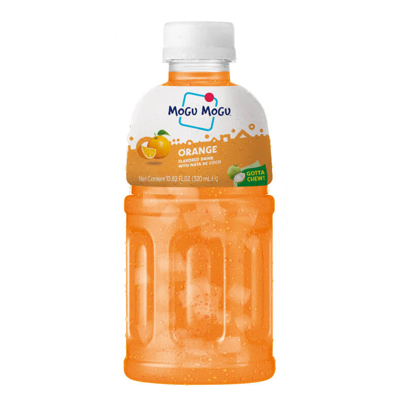 Mogu Mogu Orange Flavored Drink with Nata De Coco, 320ml_0