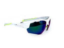 Addictive Pearl C2 Shiny White PC Polarized Green Revo