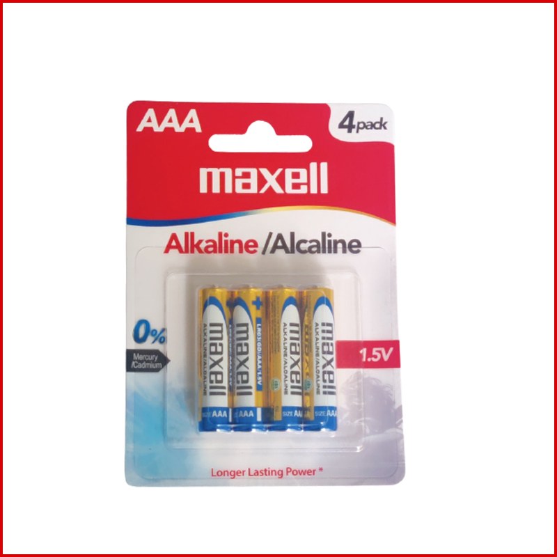 Maxell Alkaline AAA 4pcs_0