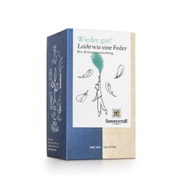 Sonnentor Light As A Feather Organic Herbal Tea Blend with Mate (Coffein Based) 18 Teabags