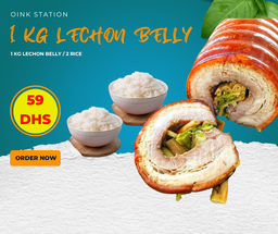 1KG LECHON BELLY / 2 RICE