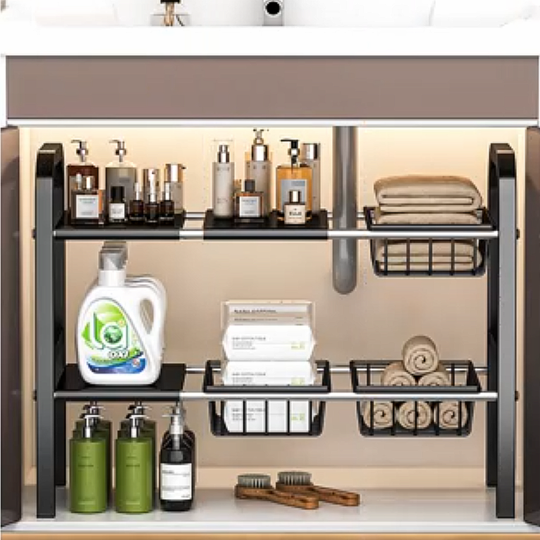 EXPANDABLE UNDER SINK ORGANIZER RACK (RAK ORGANISER BAWAH SINKI)_3