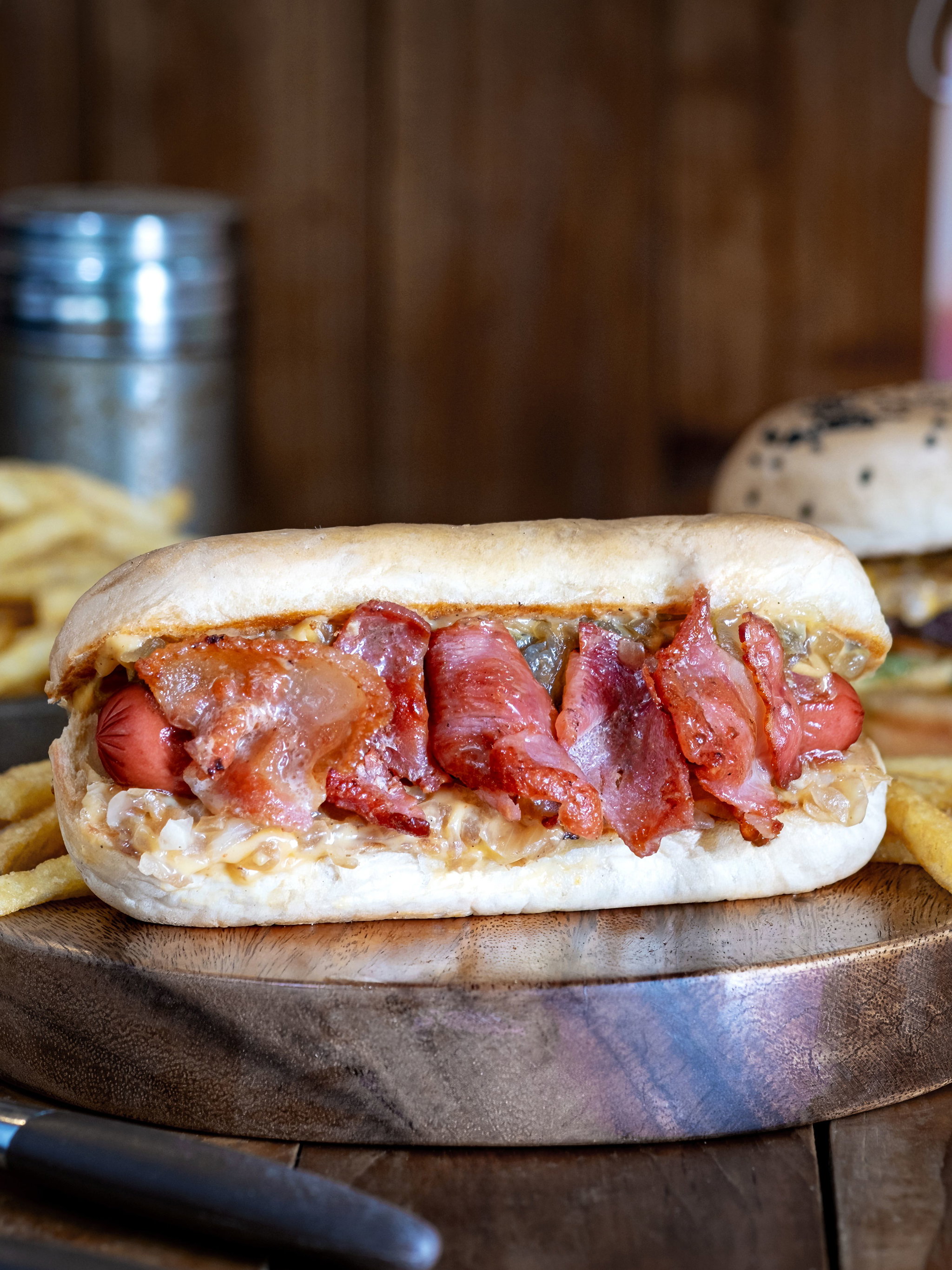 Hotdog Bacon Sandwich_0