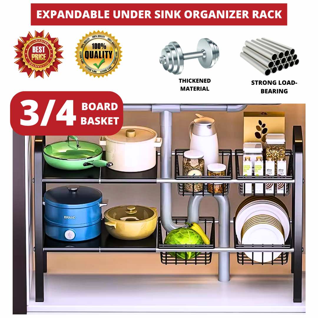EXPANDABLE UNDER SINK ORGANIZER RACK (RAK ORGANISER BAWAH SINKI)_0