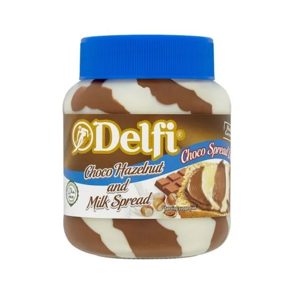 DELFI CHOCO HAZELNUT & MILK SPREAD 350G