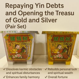 还阴债开金银库一对 /Repaying Yin Debts and Opening the Treasury of Gold and Silver (Set of One Pair)