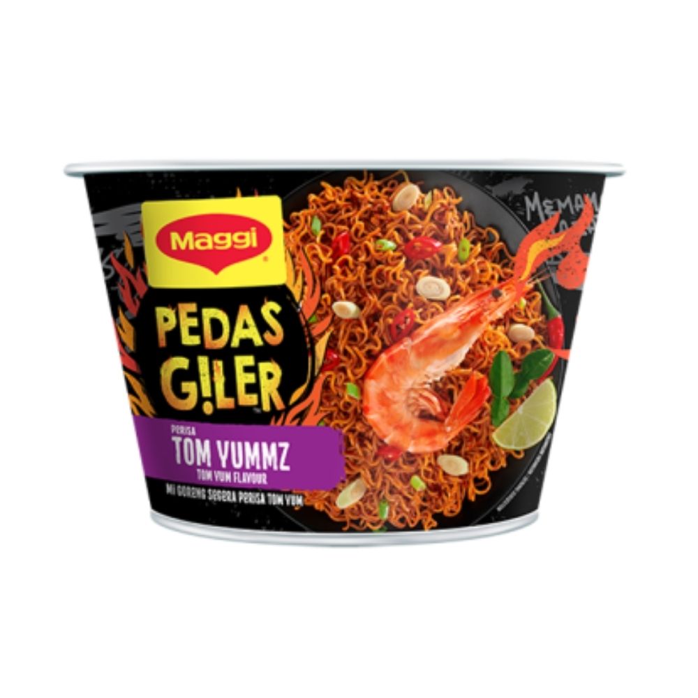 MAGGI BOWL MI GORENG PEDAS TOM YUMMZ 92G