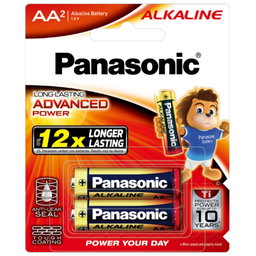 PANASONIC ALKALINE BATTERY AA 2 PCS