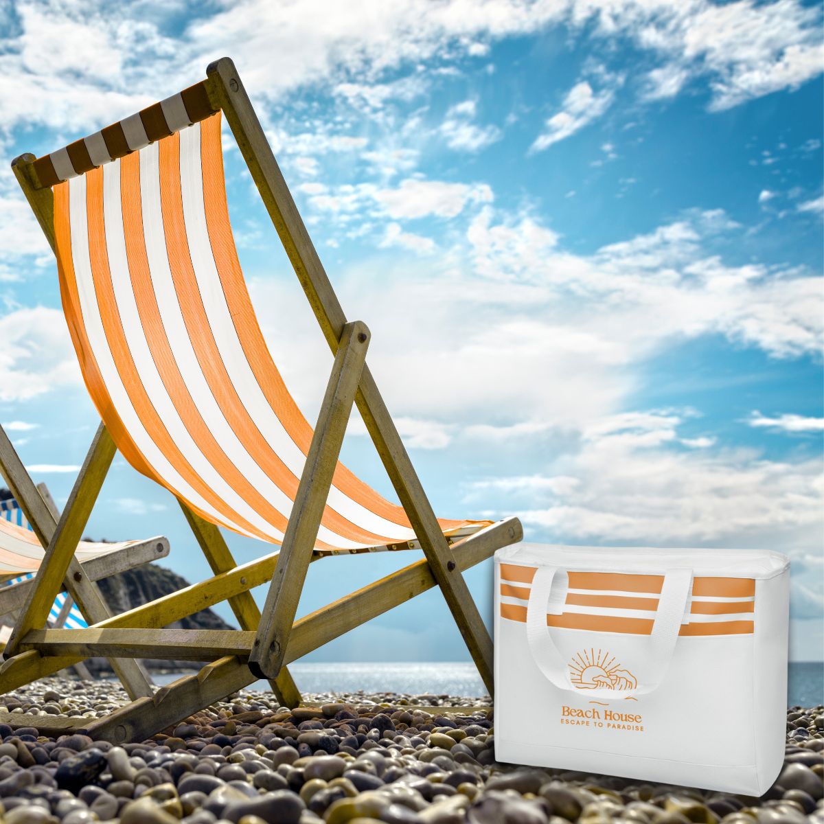 Beach Tote Bag - Orange_0