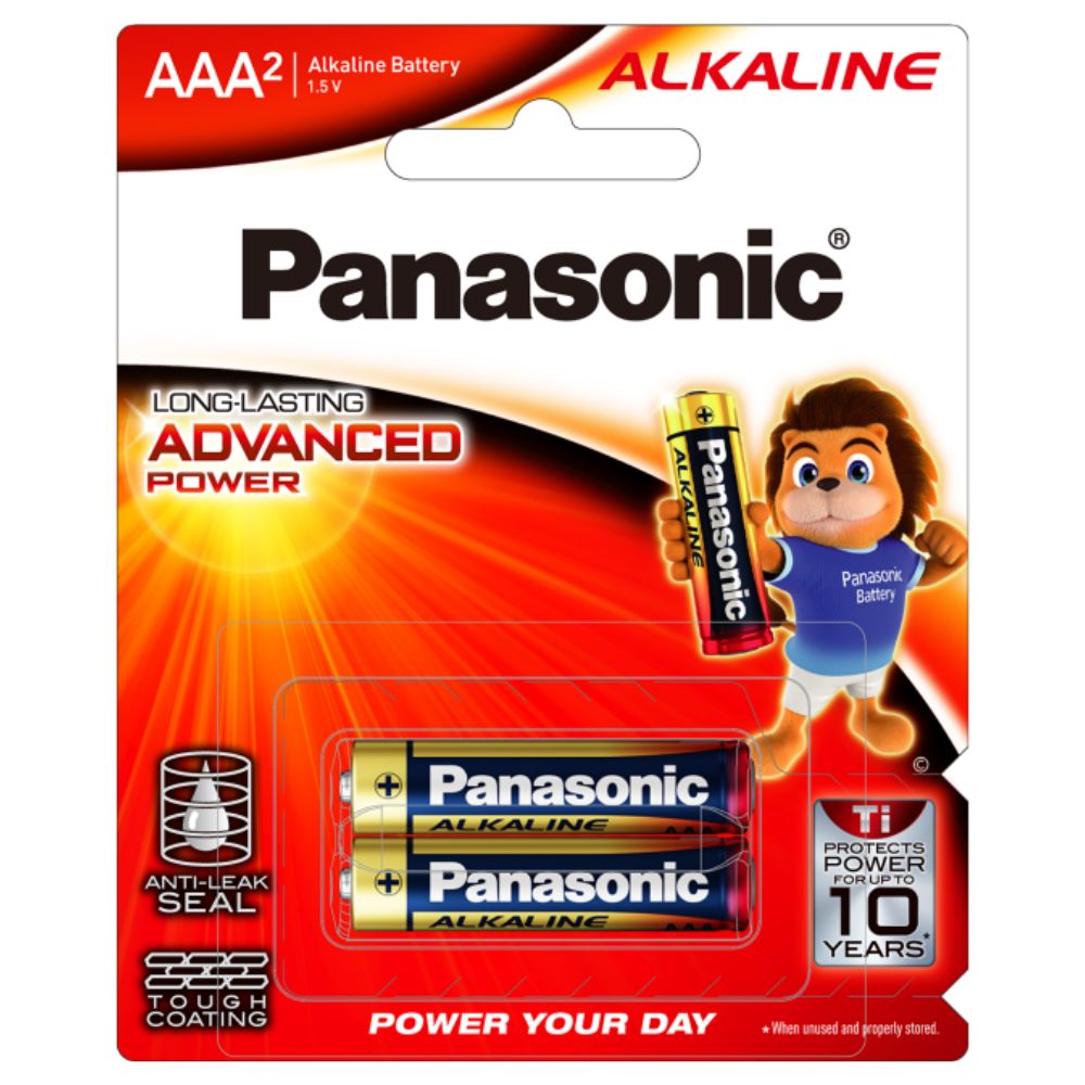 PANASONIC ALKALINE BATTERY AAA 2 PCS