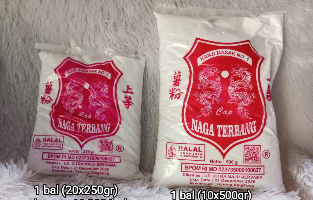 Tepung kanji naga terbang