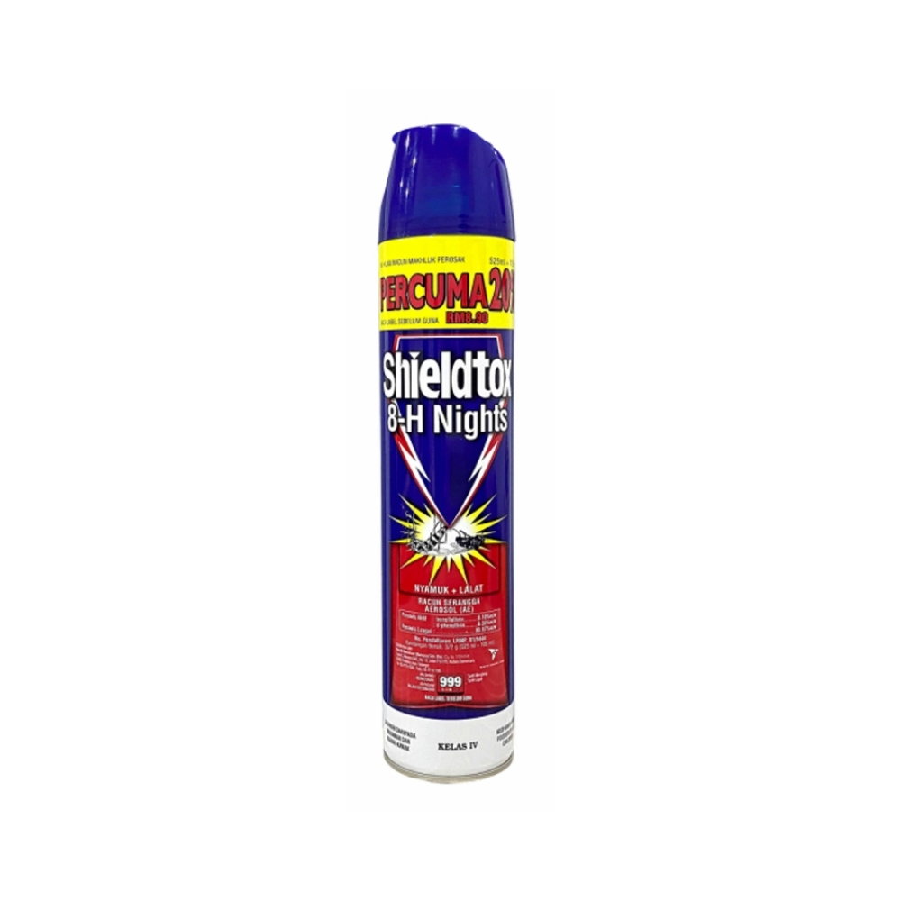 SHIELDTOX 8H NIGHTS AEROSOL 525ML