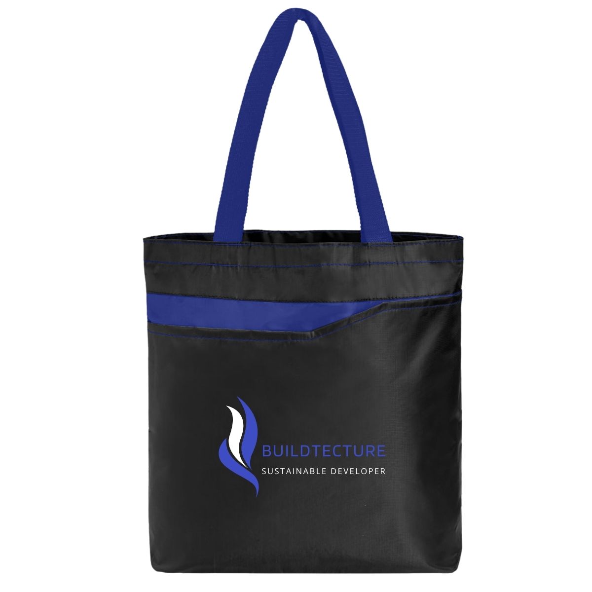 Chalet Non Woven Tote Bag - Blue_1