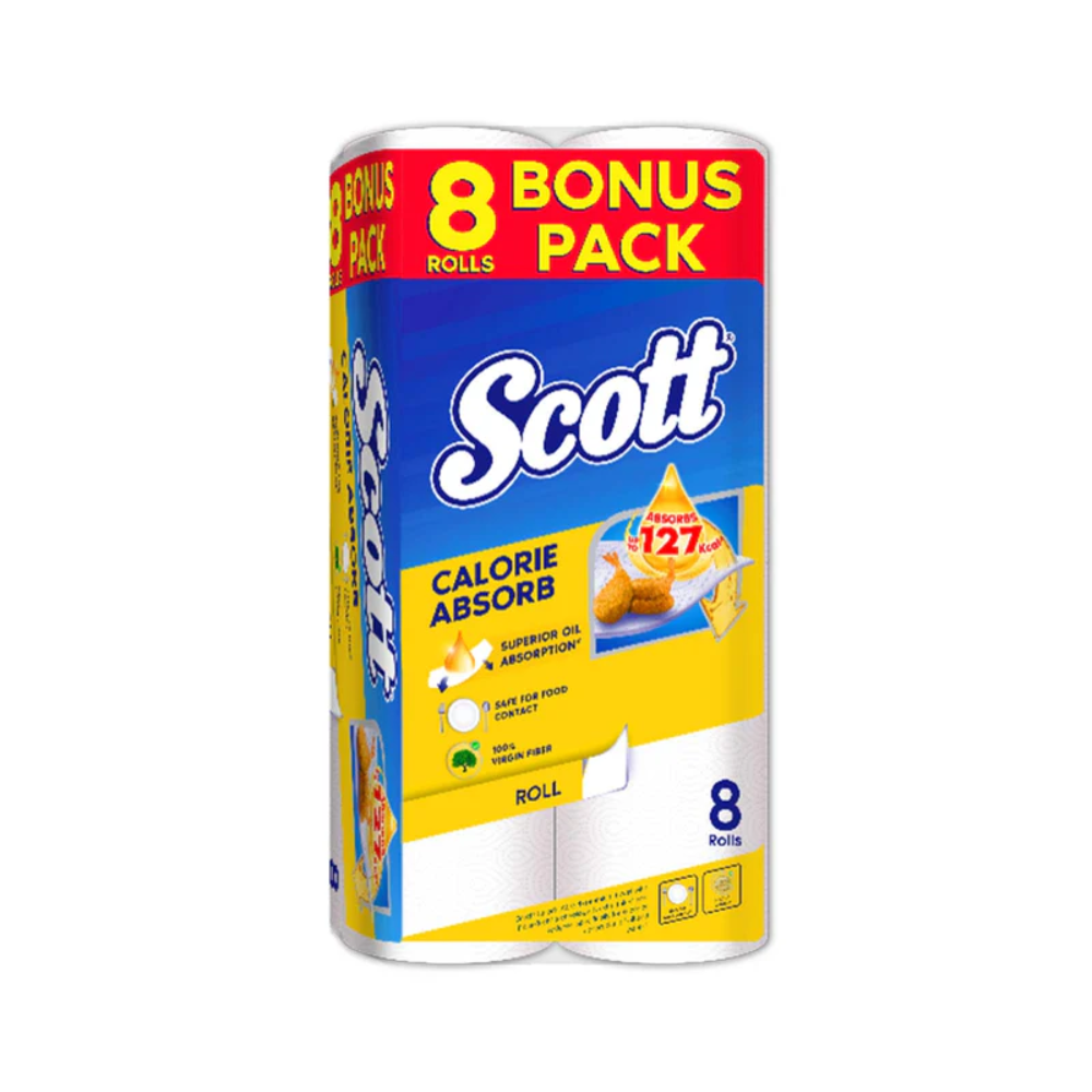 SCOTT KITCHEN TOWEL CALORIE LIGHT 8 ROLL_0