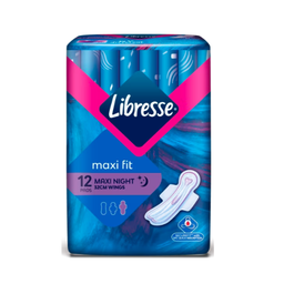 LIBRESSE MAXI NIGHT WINGS EXT.LONG 12 PADS