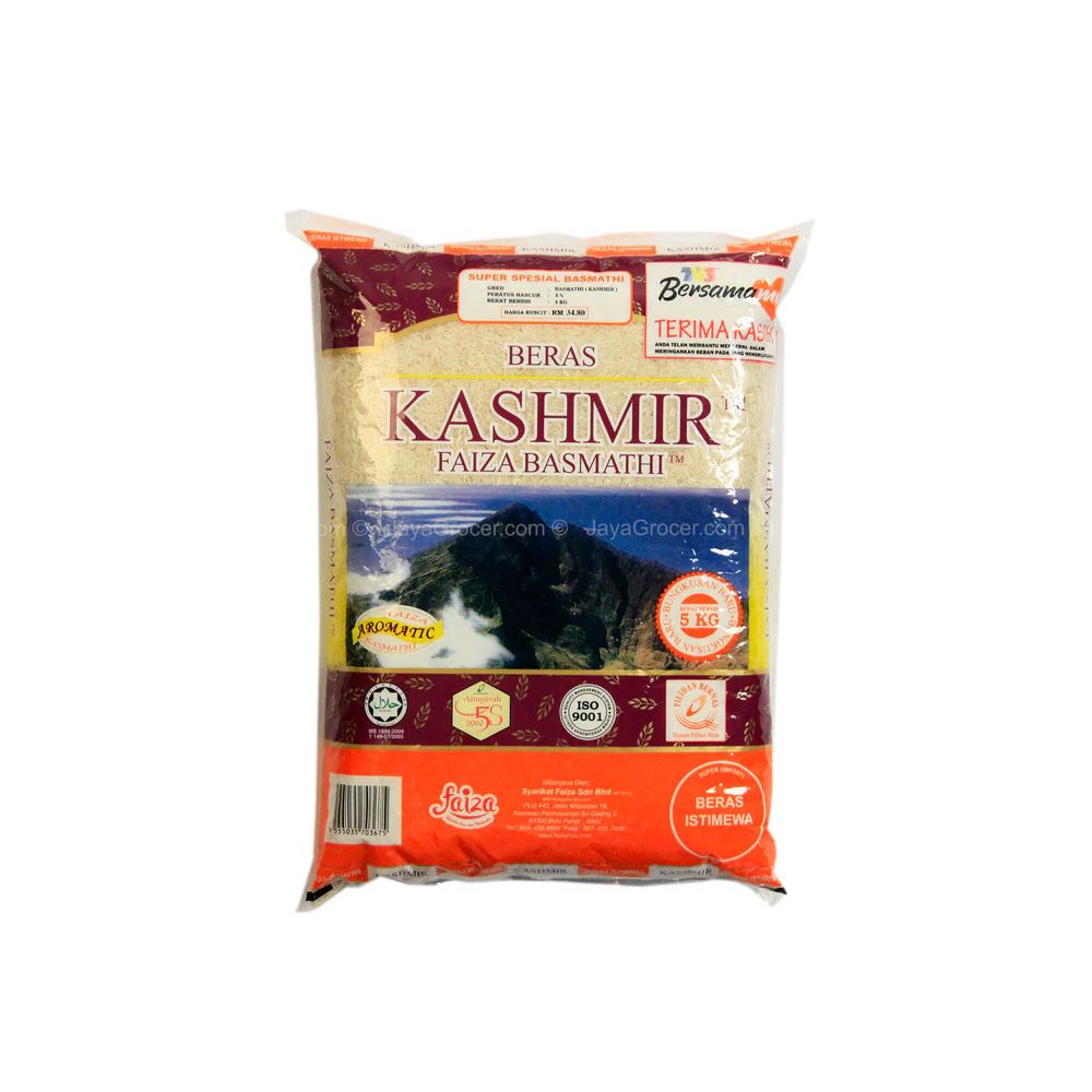 KASHMIR BERAS FAIZA BASMATHI 5KG