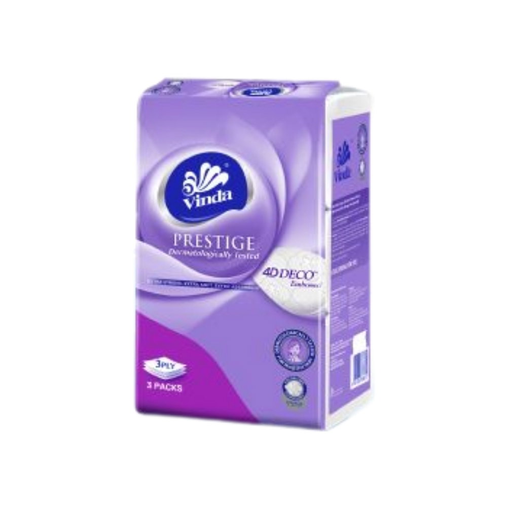 VINDA PRESTIGE 4D TISSUE (P) 3*100PCS