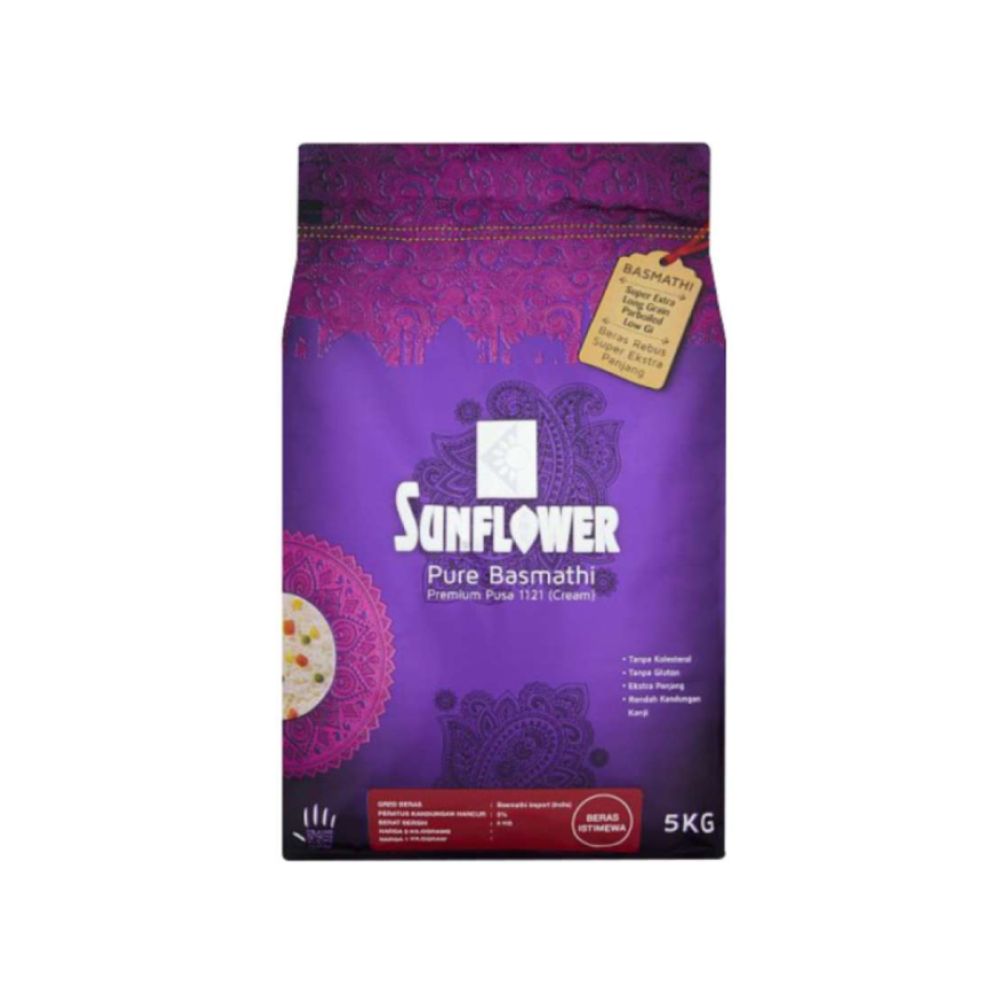 SUNFLOWER BERAS BASMATHI 1121 CREAM 5KG