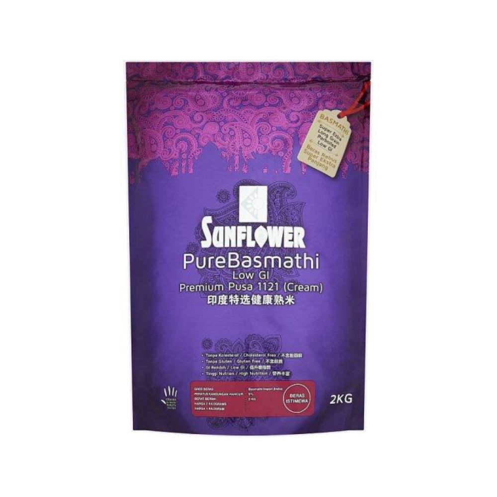 SUNFLOWER BERAS BASMATHI 1121 CREAM 2KG