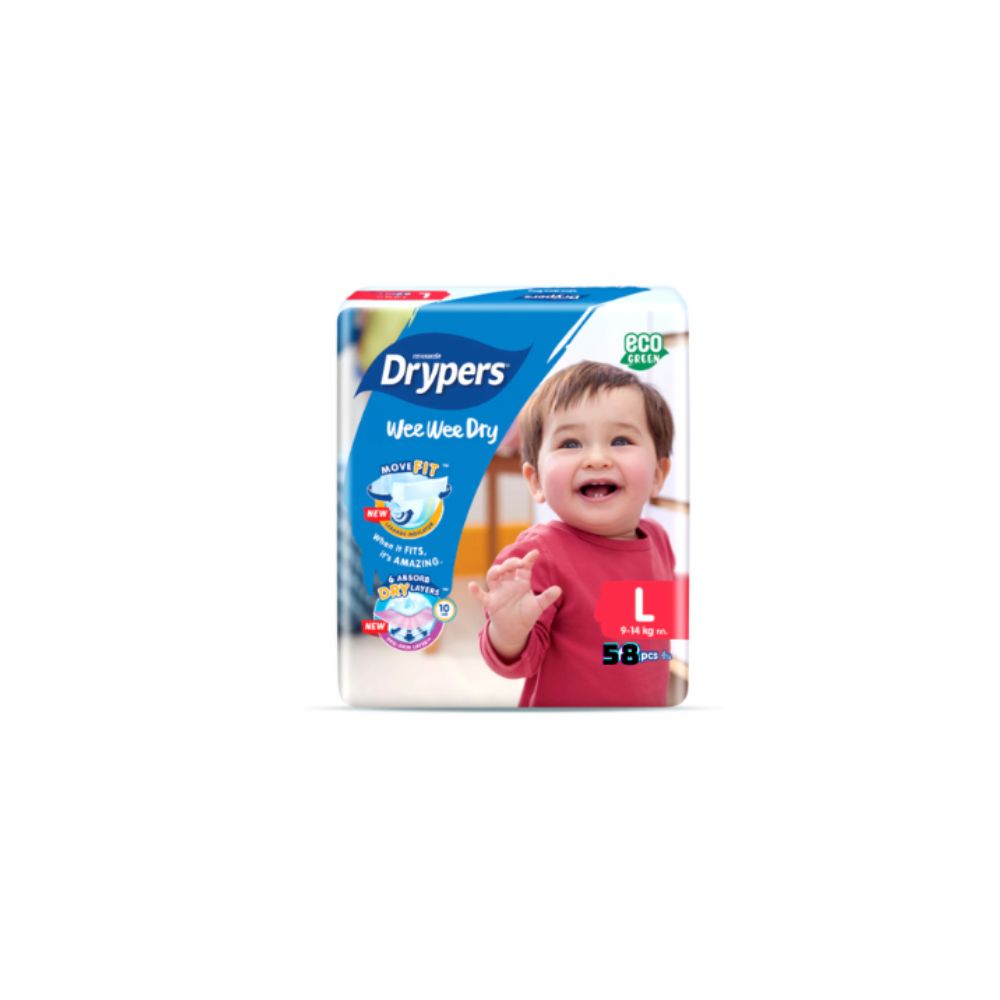 DRYPERS WEE WEE DRY L 58PCS_0