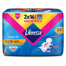LIBRESSE MAXI WINGS (B) 2*16PADS
