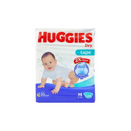 HUGGIES DRY DIAPERS TAPE M 60PCS