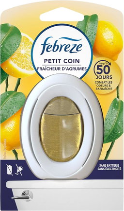 Febreze Petit Coin Agrumes Désodorisant Anti Odeur Fraîcheur Salle de Bain et Air
