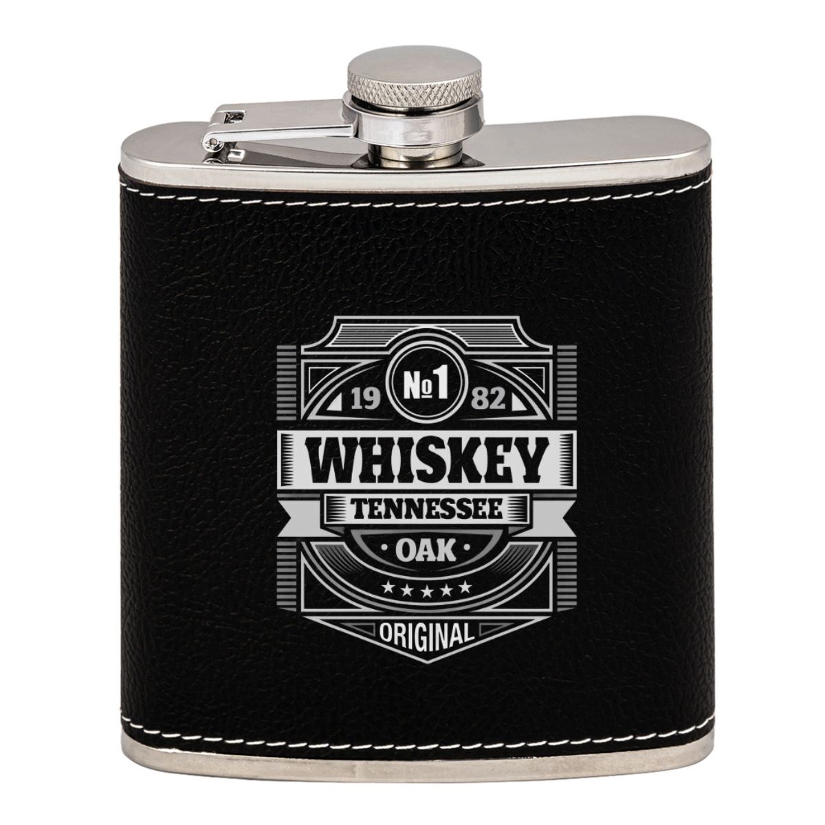 Barbuda Hip Flask - Black_1