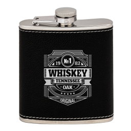 Barbuda Hip Flask - Black