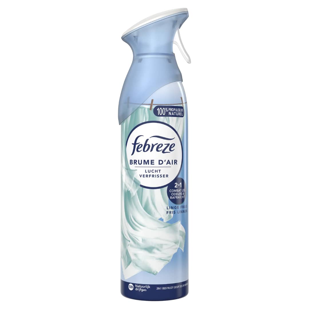 Febreze Brume D'Air Linge Frais Désodorisant et Assainisseur d'Air 185 ml