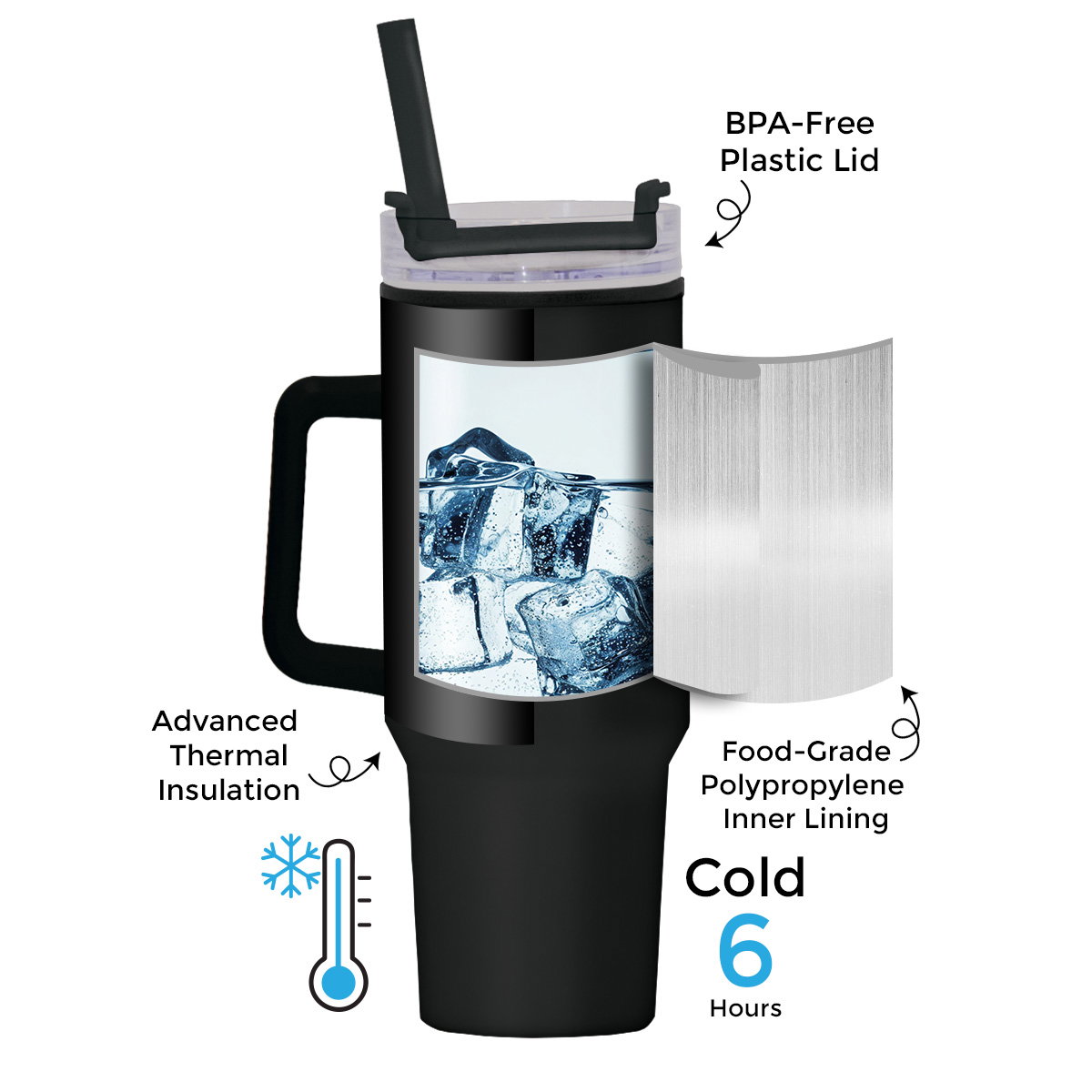 1200ml Polypropylene Enduro Mug -Black_3
