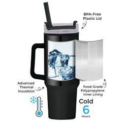 1200ml Polypropylene Enduro Mug -Black
