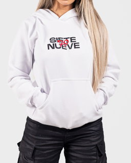 Hoodie Siete Nueve - Blanca