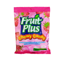 FRUIT PLUS CHEWY CANDY STRAWBERRY 30G